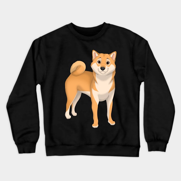 Shiba Inu Dog Crewneck Sweatshirt by millersye